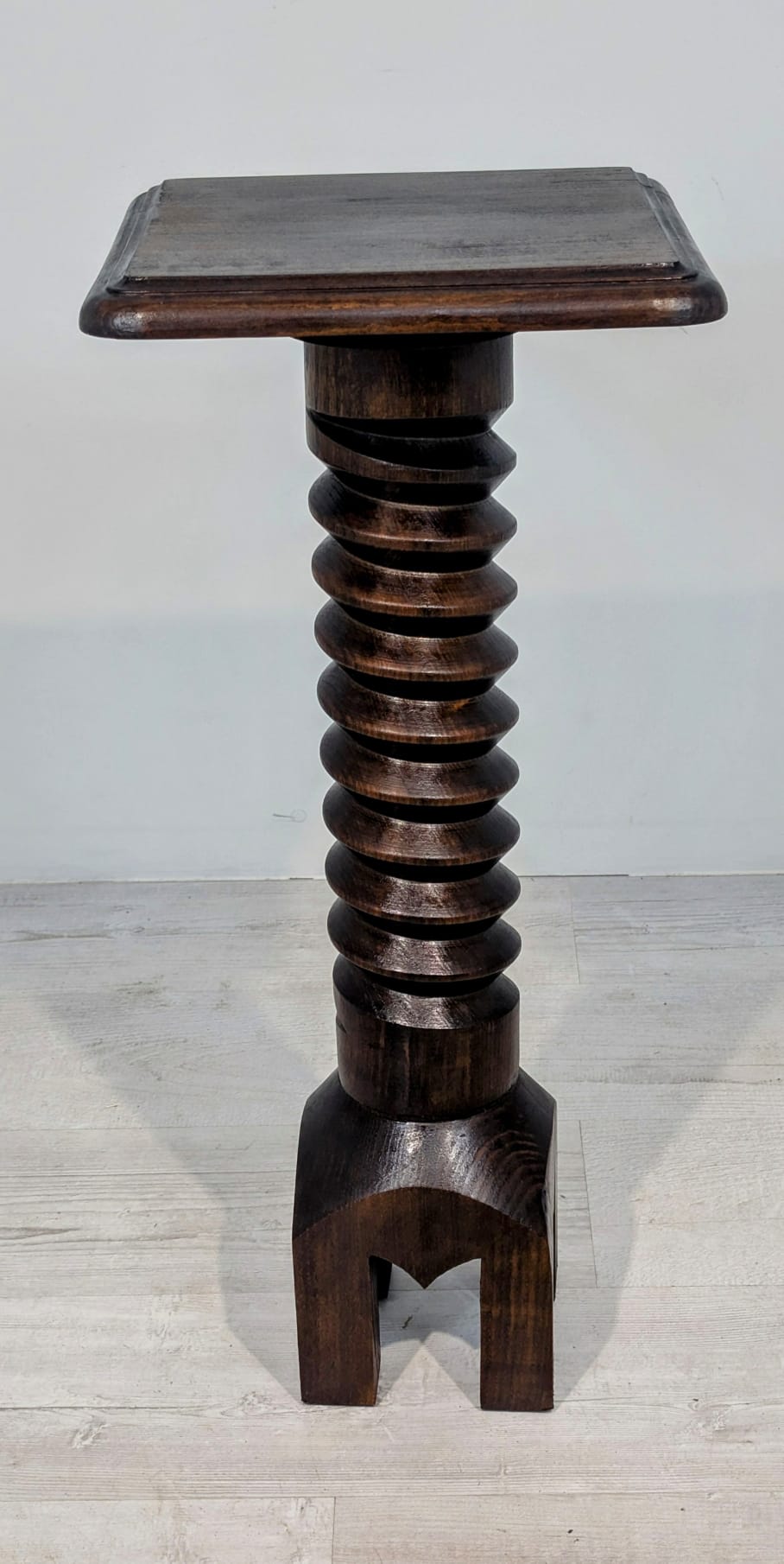 Postument/ Kwietnik lite drewna spirala - obrazek 5