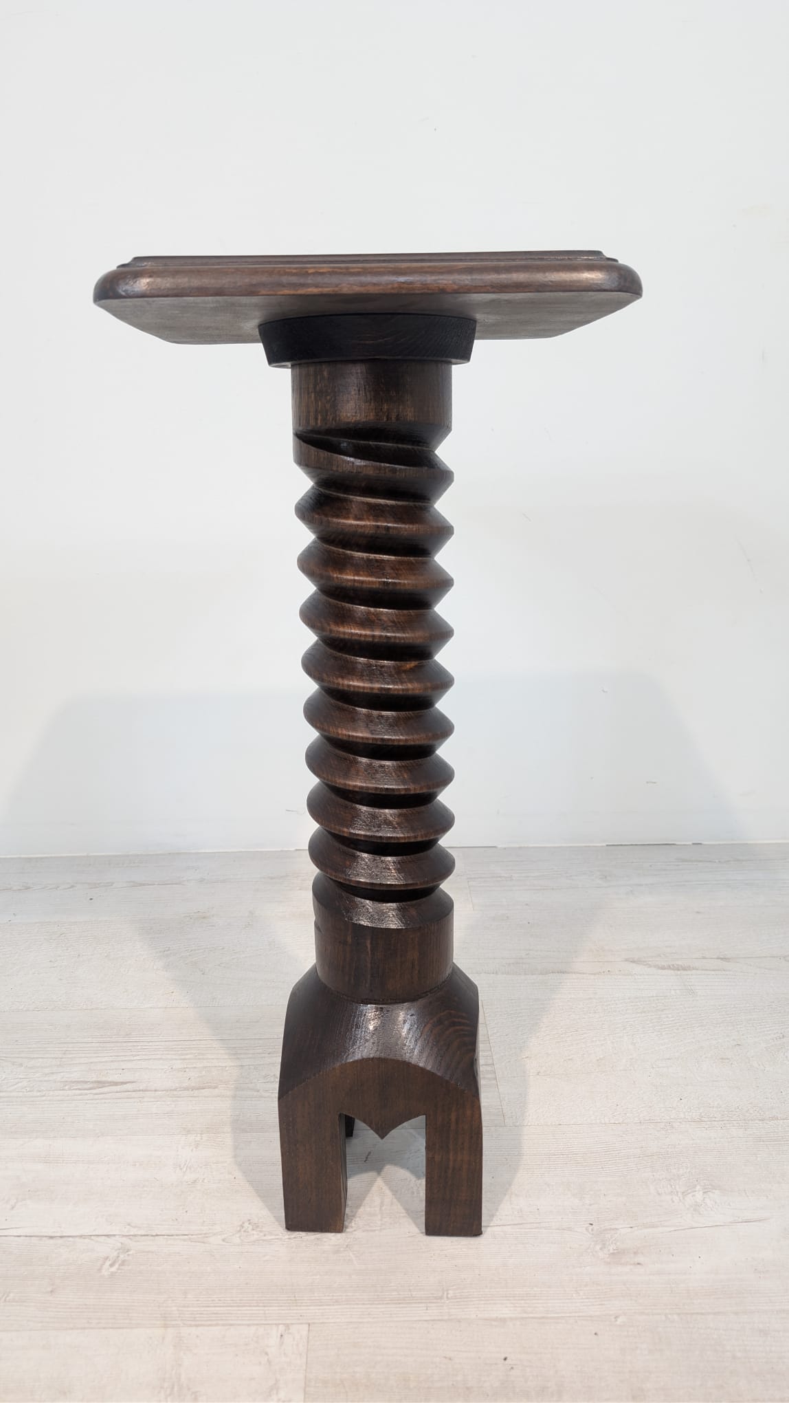 Postument/ Kwietnik lite drewna spirala - obrazek 10