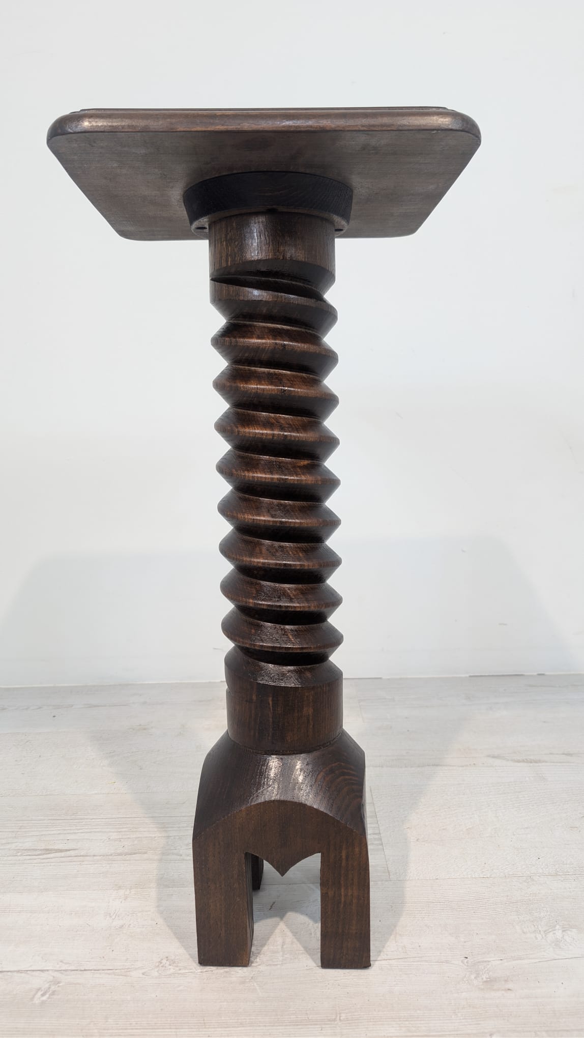 Postument/ Kwietnik lite drewna spirala - obrazek 2