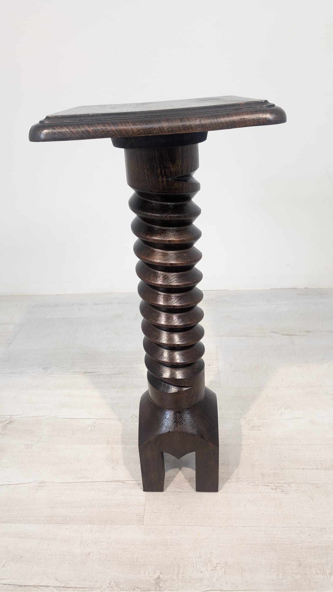 Postument/ Kwietnik lite drewna spirala - obrazek 6