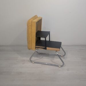 Puf składany, schodkowy w stylu art deco z lat 70-tych