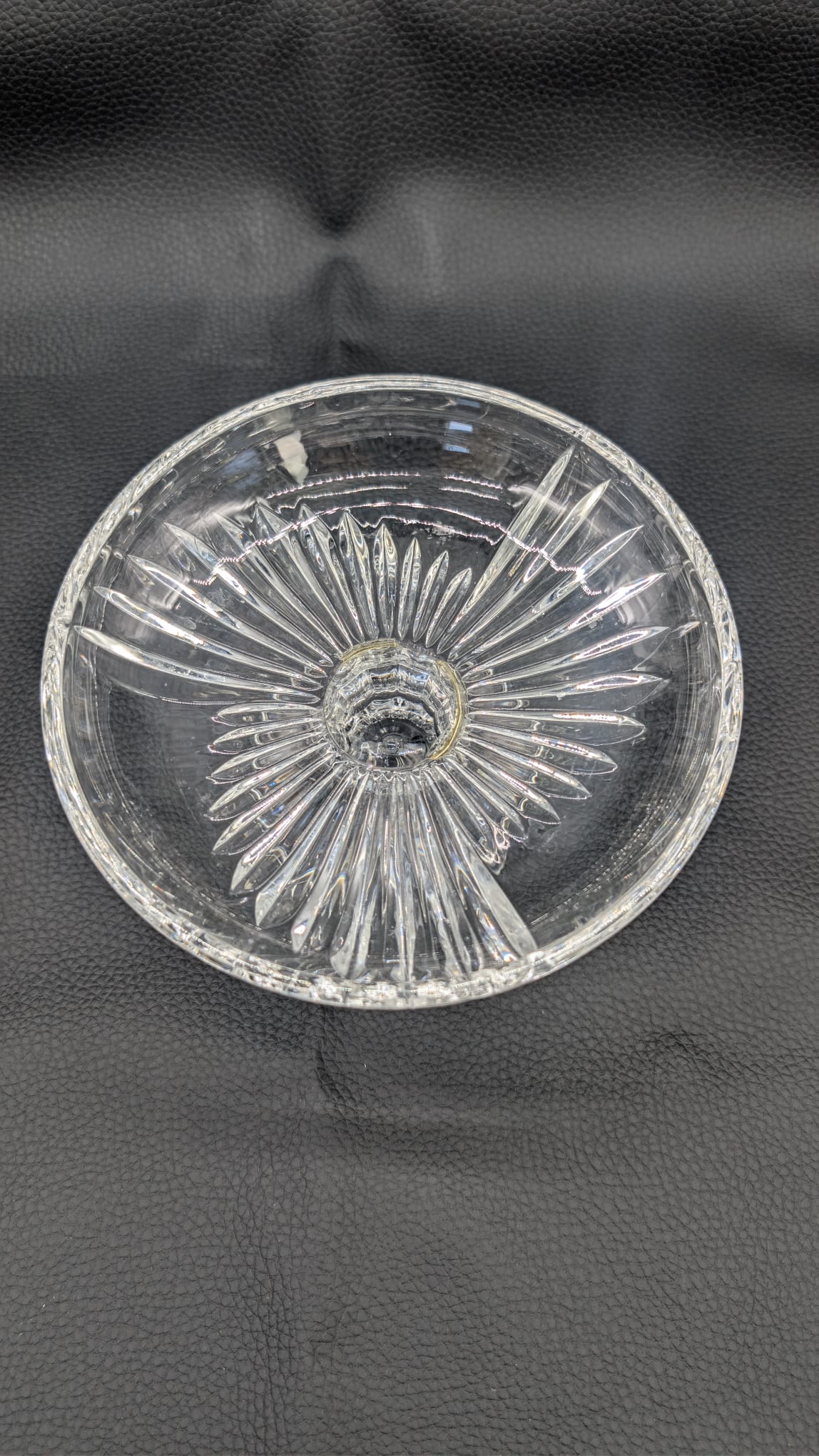 Kryształowa patera na nóżce Rozeta Nachtmann - obrazek 2