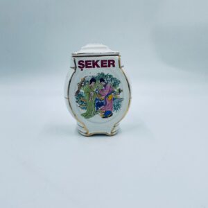 Decorative container for sugar, ceramic, oriental