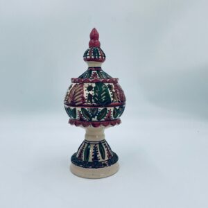 Świecznik, lampion tunezyjski, ceramiczny.