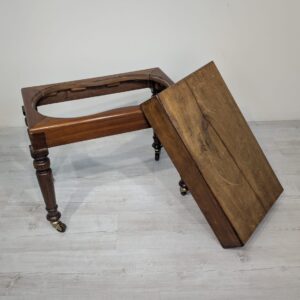 Antique cabinet, child's bath, washbasin in mahogany from the 19th century