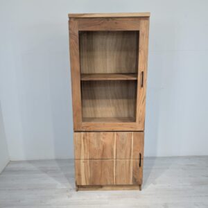Quadrato solid rosewood display cabinet