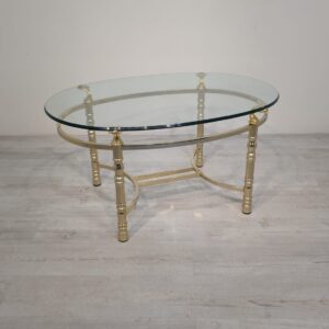 1970s Hollywood Regency style gilt coffee table, bench