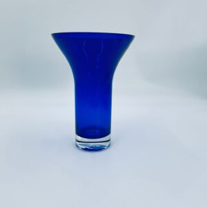 Cobalt crystal vase