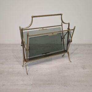 Francuski stojak na czasopisma Maison Jansen z lat 40/50-tych