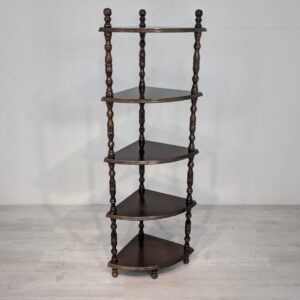 Bookcase, stylish flowerbed with turned wooden legs