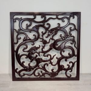 Openwork wall panel Chinese dragons