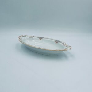 Vintage porcelain platter with handles