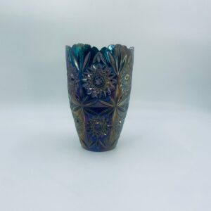Bavarian Hobstar vase Leinauer Glaswaren LGW