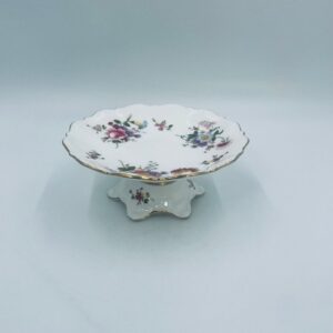 Royal Crown Derby porcelain footed compote bowl