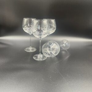 Vintage crystal wine glass