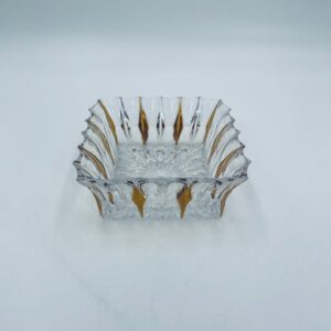 Vintage crystal salad bowl
