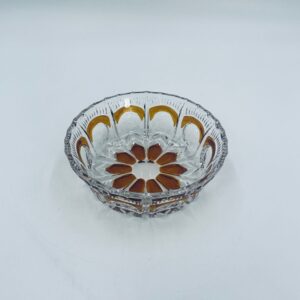 Vintage crystal salad bowl