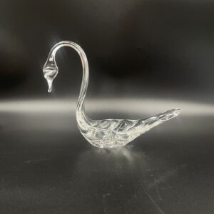 Figurka Łabędzia kryształowa Vintage