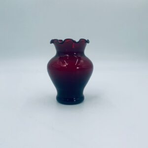 Wazonik dekoracyjny Anchor Hocking Royal Red Glass Vase