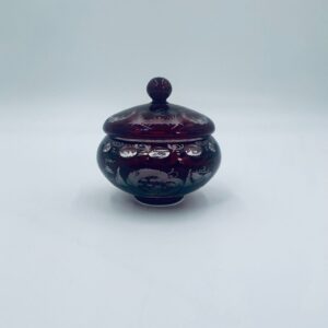 Bombonierka, cukiernica kryształowa Egermann