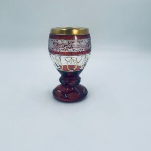 Chalice, crystal goblet Bohemia