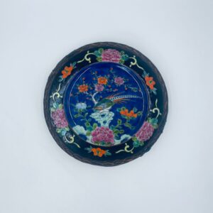 Antyczny talerz dekoracyjny Japoński lata 50te.