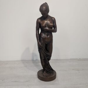 Figurine, sculpture of Venus in patinated bronze