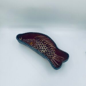 Antique form, decorative ceramic platter Fish