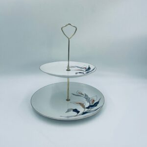 Japanese porcelain two-tier platter