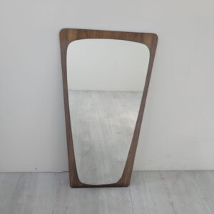1960s vintage teak wall mirror