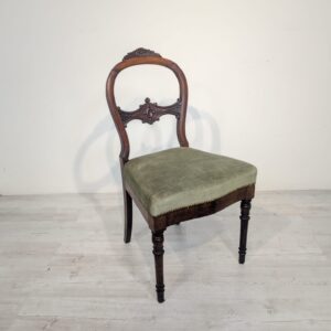 Antique Victorian style balcony chair late 19th century