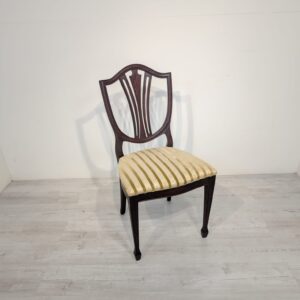 Gustavian chair in mahogany on springs from the 1960s/70s