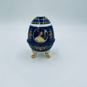 Porcelain Egg Casket French Limoges