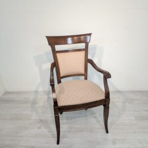 Italian armchair in solid beech wood Treviso collection