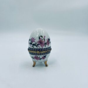 Vintage porcelain egg casket