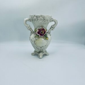 Decorative ceramic vase Capodimonte Italy