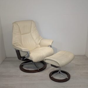 Skórzany fotel norweski z podnóżkiem Relax Ekornes Stressless