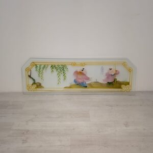 Panel chiński z malowanymi na szkle
