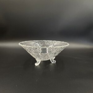Vintage crystal legged bowl