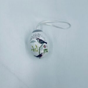 Vintage porcelain egg collector pendant