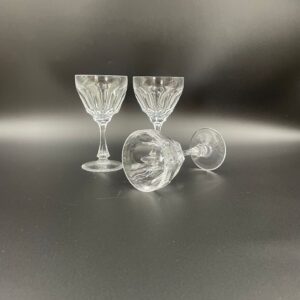 Vintage crystal wine glass