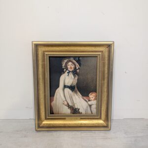Reproduction of "Portrait of Madame Emilie Seriziat with her son" by Jacquer- Louisa Davide