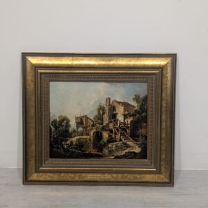 Reproduction of French artist François Bouchere's "The Mill"."