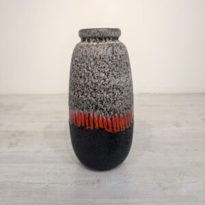 Ceramic "Zig zag" vase from the 1960s/70s Fat Lava series by Scheurich