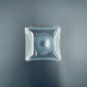 Antique small glass plate