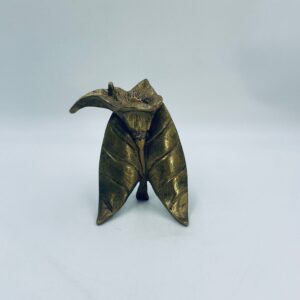 Antique Brass Callaia Flower Candleholder
