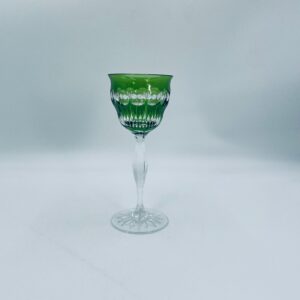 Vintage crystal wine glass
