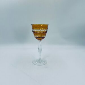 Vintage crystal wine glass