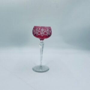 Vintage crystal wine glass