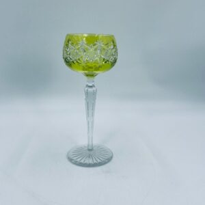 Vintage crystal wine glass